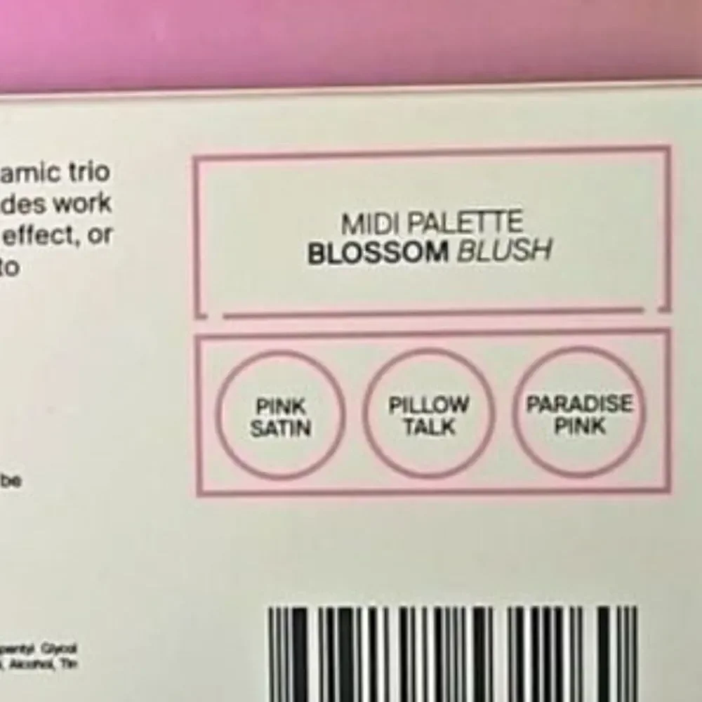 NIB OFRA Cosmetics Blossom Blush Midi Palette with 3 Pink Shades